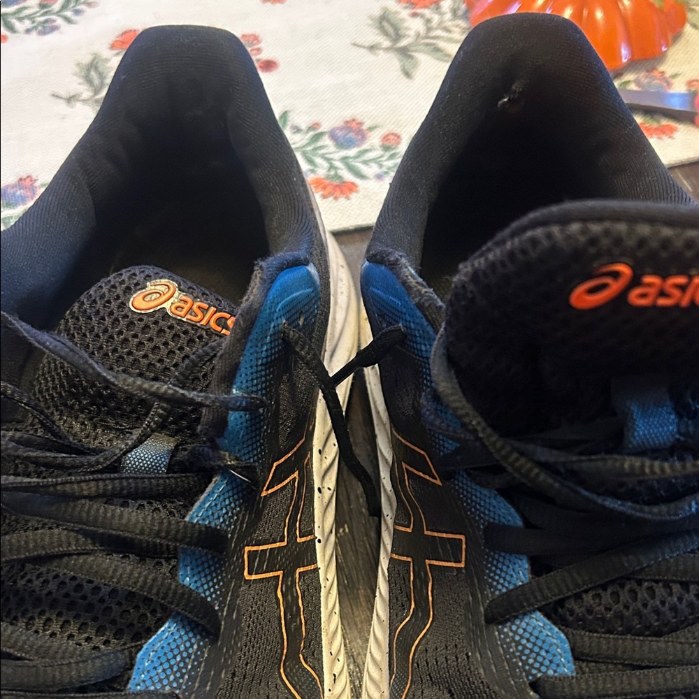ASICS Black and Blue Athletic Sneakers - Picture 3 of 4